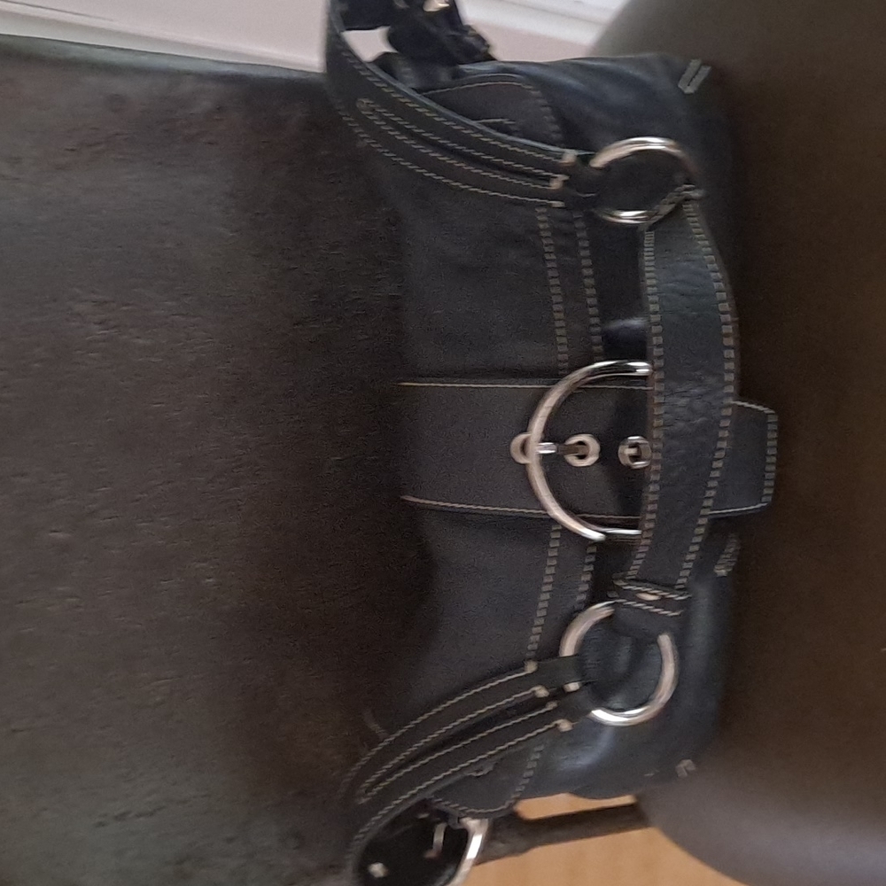 Black, leather vintage Coach